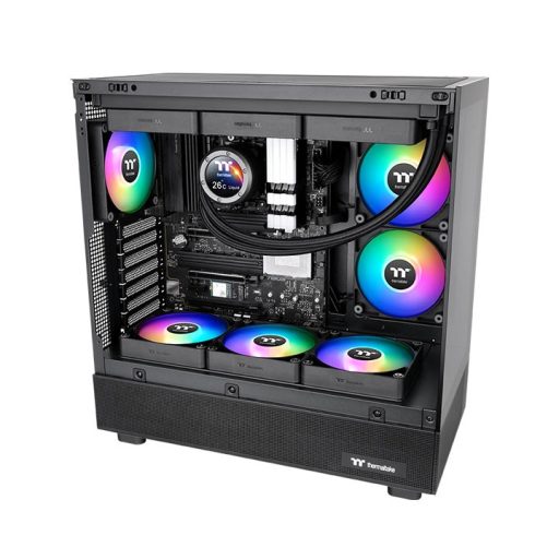 Thermaltake CT140 Reverse ARGB 14 cm Fekete 2 db