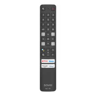   Savio RC-15 universal remote control/replacement for TCL SMART TV távirányító Vezeték nélküli infravörös Nyomógombok
