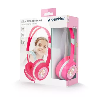  Gembird MHP-JR-PK fejhallgató és headset Vezetékes Fejpánt Zene Rózsaszín