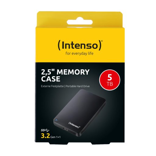 Intenso 6021513 külső merevlemez 5 TB 5400 RPM 2.5" USB A típus 3.2 Gen 1 (3.1 Gen 1) Fekete
