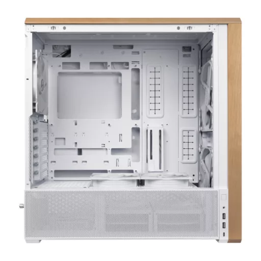 Lian Li Lancool LAN217W Midi Tower Fehér, Fa