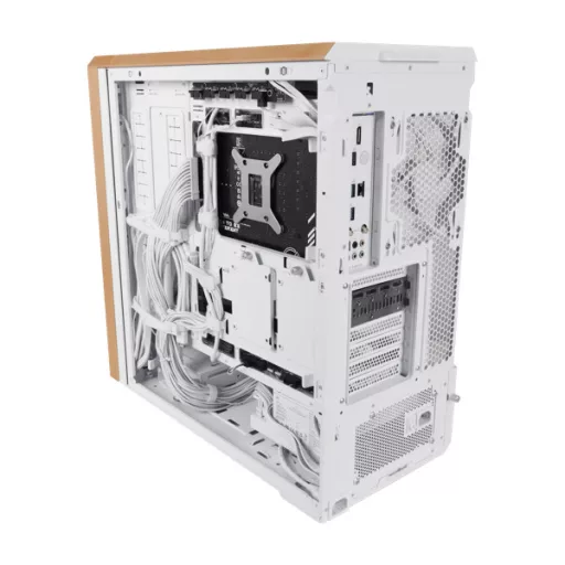 Lian Li Lancool LAN217W Midi Tower Fehér, Fa