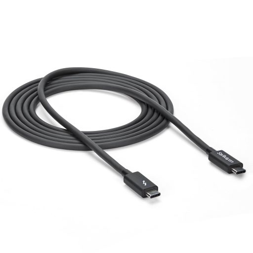 StarTech.com TBLT3MM2M Thunderbolt kábel 2 M 20 Gbit/s Fekete