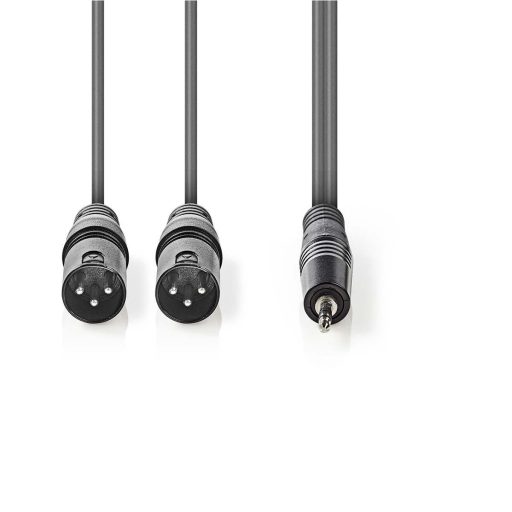 Nedis COTH15310GY30 audio kábel 3 M 2 x XLR (3-pin) Szürke