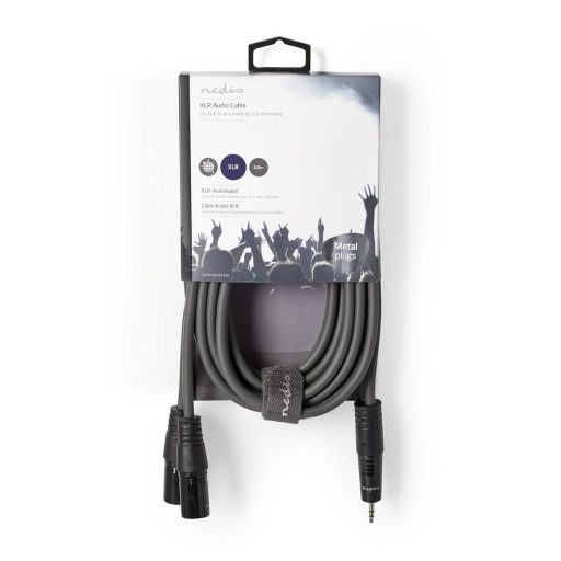 Nedis COTH15310GY30 audio kábel 3 M 2 x XLR (3-pin) Szürke