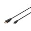 Digitus AK-330115-010-S HDMI kábel 1 M HDMI D-típus (Micro) HDMI A-típus (Standard) Fekete