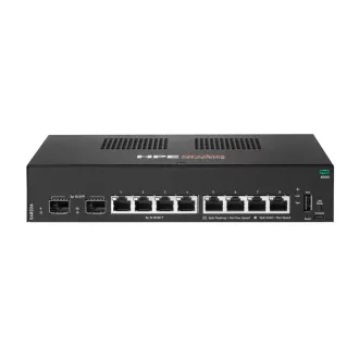   HPE Aruba Networking CX 6000 8p 10M/100M/1G 2p SFP 1G Switch Vezérelt L2 Gigabit Ethernet (10/100/1000) 1U Fekete