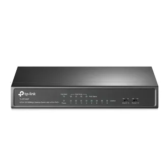   TP-Link TL-SF1008P Beállítást nem igénylő (unmanaged) Fast Ethernet (10/100) Ethernet-áramellátás (PoE) támogatása Fekete