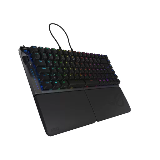ASUS ROG Falcata billentyűzet Játék USB + RF Wireless + Bluetooth QWERTZ Német Fekete