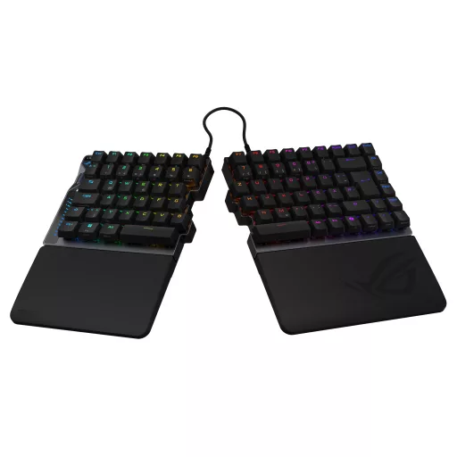 ASUS ROG Falcata billentyűzet Játék USB + RF Wireless + Bluetooth QWERTZ Német Fekete