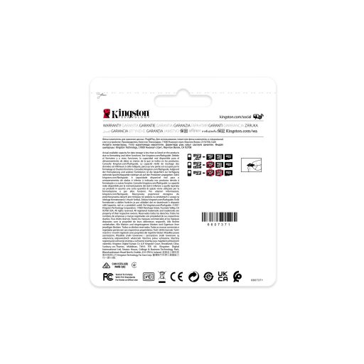 Kingston Technology Industrial 8 GB MicroSDHC UHS-I Class 10