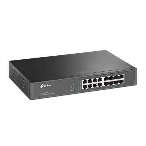 TP-Link TL-SF1016DS hálózati kapcsoló Beállítást nem igénylő (unmanaged) Fast Ethernet (10/100) 1U Fekete