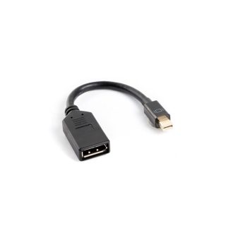   Lanberg AD-0003-BK DisplayPort kábel 0,12 M Mini DisplayPort Fekete