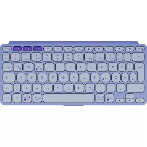 Logitech 920-012966 billentyűzet mobil eszközhöz QWERTZ Német Bluetooth Halványlila