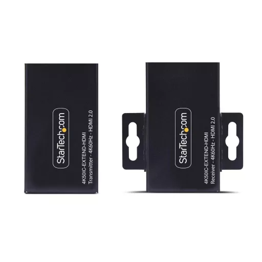 StarTech.com 4K50IC-EXTEND-HDMI audió/videó jeltovábbító AV adó- és vevőegység Fekete