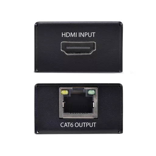 StarTech.com 4K50IC-EXTEND-HDMI audió/videó jeltovábbító AV adó- és vevőegység Fekete