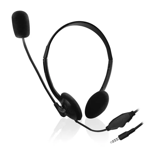Ewent EW3567 fejhallgató és headset Vezetékes Fejpánt Hívás/zene Fekete