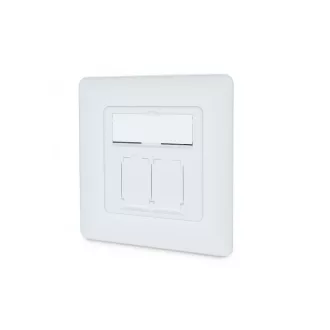 Digitus DN-9010/8-2 csatlakozóaljzat 2 x RJ-45 Fehér