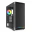 Sharkoon AK4W RGB Strip Midi Tower Fekete