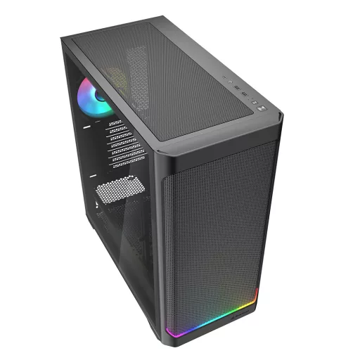 Sharkoon AK4W RGB Strip Midi Tower Fekete