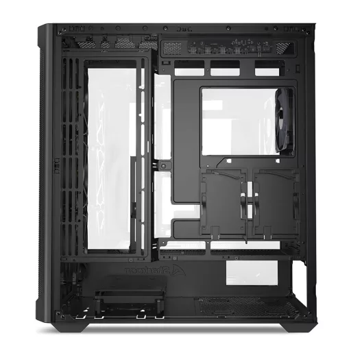 Sharkoon AK4W RGB Strip Midi Tower Fekete