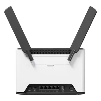   Mikrotik Chateau LTE7 ax vezetéknélküli router Gigabit Ethernet Kétsávos (2,4 GHz / 5 GHz) 4G Fekete, Fehér