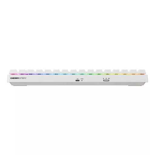 CHERRY XTRFY K33 Compact Wireless billentyűzet Játék USB + RF Wireless + Bluetooth QWERTZ Német Fehér