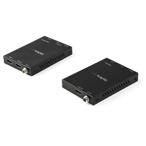 StarTech.com ST121HD20V audió/videó jeltovábbító AV adó- és vevőegység Fekete