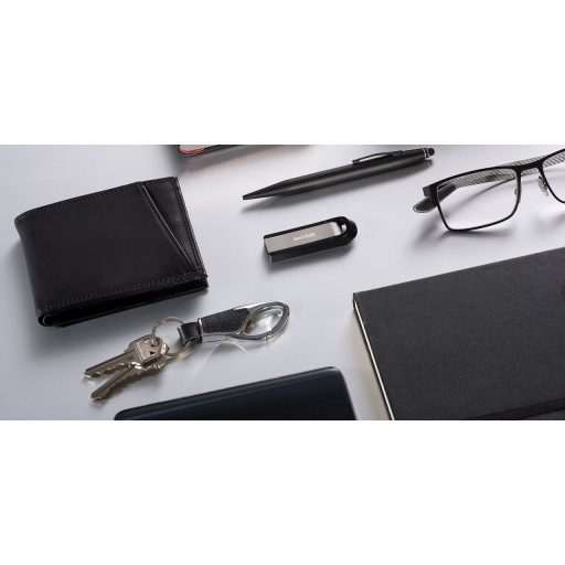 SanDisk Extreme Go USB flash meghajtó 256 GB USB A típus 3.2 Gen 1 (3.1 Gen 1) Rozsdamentes acél