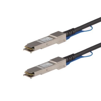   StarTech.com QFXQSFPDAC1M InfiniBand és száloptikai kábel 1 M QSFP+ Fekete