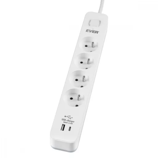 Surge protection strip PROTECT 4PL 1A1C USB T/LZ12-PRO015/1000