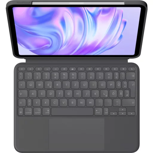 Logitech Combo Touch QWERTY Brit angol Smart Connector Grafit