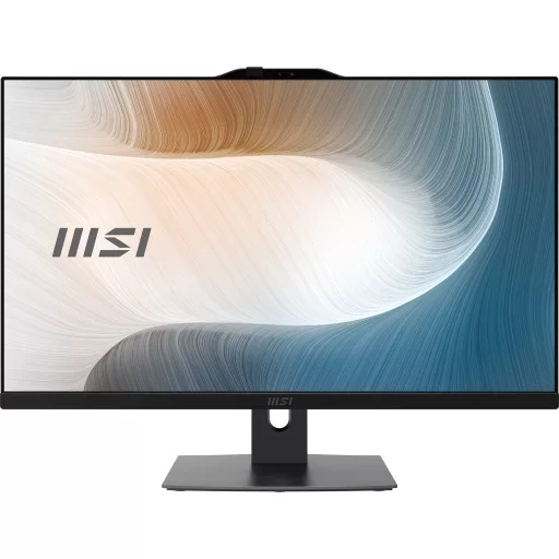 MSI Modern AM272P 12M-1063AT Intel® Core™ i5 i5-1235U 68,6 cm (27") 1920 x 1080 pixelek All-in-One számítógép 16 GB DDR4-SDRAM 512 GB SSD Windows 11 Home Wi-Fi 6E (802.11ax) Fekete