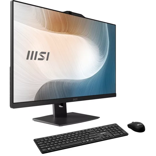 MSI Modern AM272P 12M-1063AT Intel® Core™ i5 i5-1235U 68,6 cm (27") 1920 x 1080 pixelek All-in-One számítógép 16 GB DDR4-SDRAM 512 GB SSD Windows 11 Home Wi-Fi 6E (802.11ax) Fekete