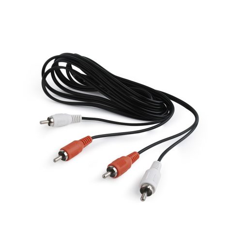 Cablexpert CCA-2R2R-6 audio kábel 1,8 M 2 x RCA Fekete, Vörös, Fehér