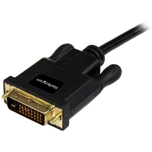 StarTech.com MDP2DVIMM10B video átalakító kábel 3 M mini DisplayPort DVI-D Fekete