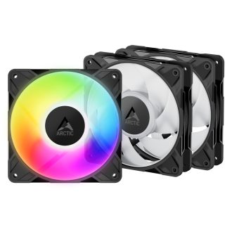 ARCTIC Freezer P12 Pro A-RGB 12 cm Fekete, Fehér 3 db