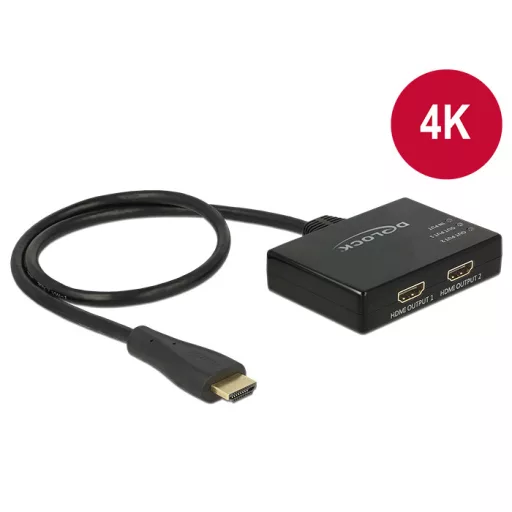 DeLOCK 87700 videó elosztó HDMI 2x HDMI