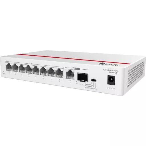 HUAWEI eKit S110 Series S110-8T2ST Beállítást nem igénylő (unmanaged) L2 Gigabit Ethernet (10/100/1000) Szürke