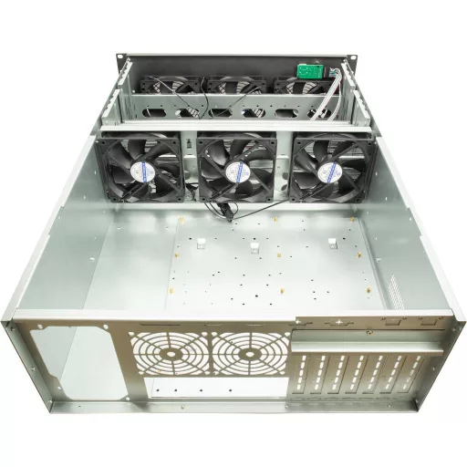 Inter-Tech 4F28 Rack Fekete, Ezüst