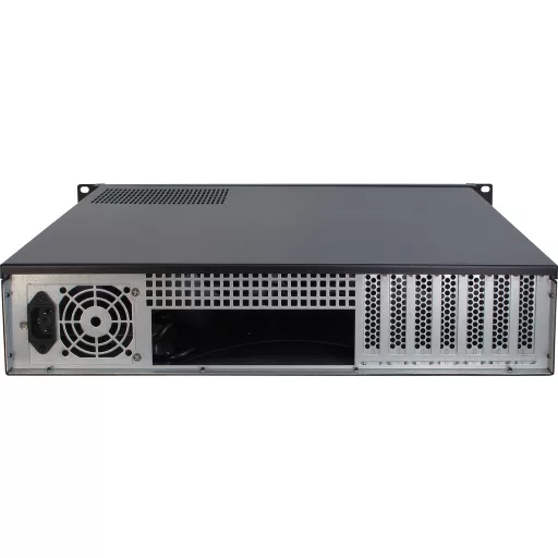 Inter-Tech IPC 2U-2098-SL Rack Fekete
