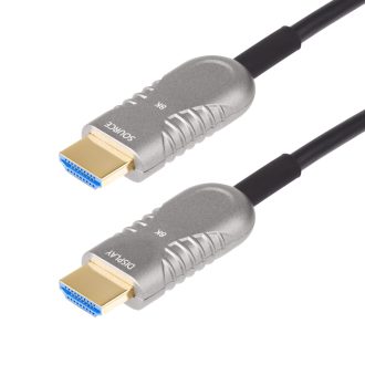   StarTech.com 8K-A-50F-HDMI-CABLE HDMI kábel 15,2 M HDMI A-típus (Standard) Fekete, Ezüst