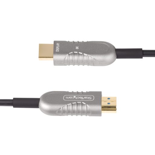 StarTech.com 8K-A-50F-HDMI-CABLE HDMI kábel 15,2 M HDMI A-típus (Standard) Fekete, Ezüst