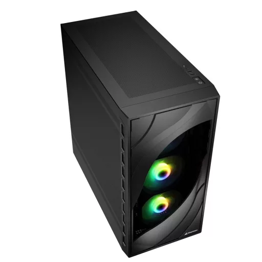 Sharkoon REBEL C80M RGB Midi Tower Fekete