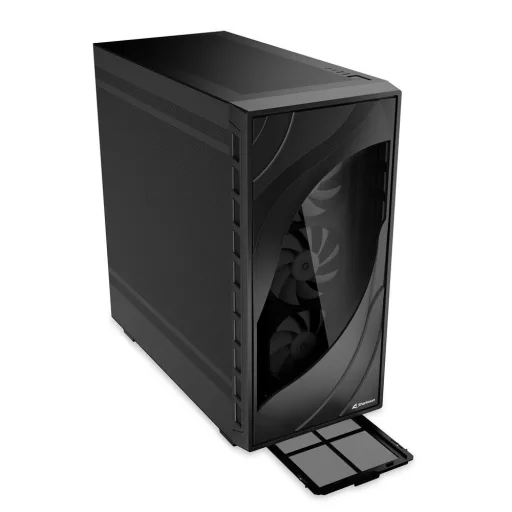 Sharkoon REBEL C80M RGB Midi Tower Fekete