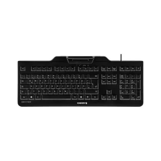 CHERRY KC 1000 SC billentyűzet USB QWERTZ Svájc Fekete