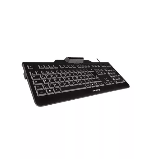 CHERRY KC 1000 SC billentyűzet USB QWERTZ Svájc Fekete