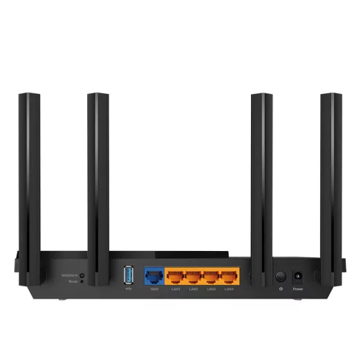 TP-Link Archer AX55 vezetéknélküli router Gigabit Ethernet Kétsávos (2,4 GHz / 5 GHz) Fekete