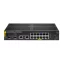 HPE Aruba Networking CX 6100 12G Class4 PoE 2G/2SFP+ 139W Switch Vezérelt L3 Gigabit Ethernet (10/100/1000) Ethernet-áramellátás (PoE) támogatása 1U Fekete