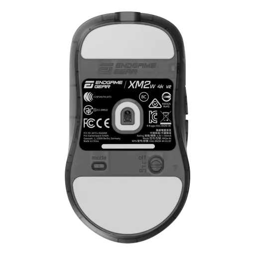 Endgame Gear XM2w 4k v2 egér Játék Jobbkezes RF Wireless + USB Type-A Optikai 30000 DPI